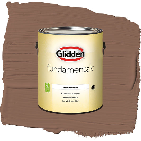 Glidden Fundamentals Suede Leather / Beige, Semi-Gloss Interior Paint, 1 Gallon