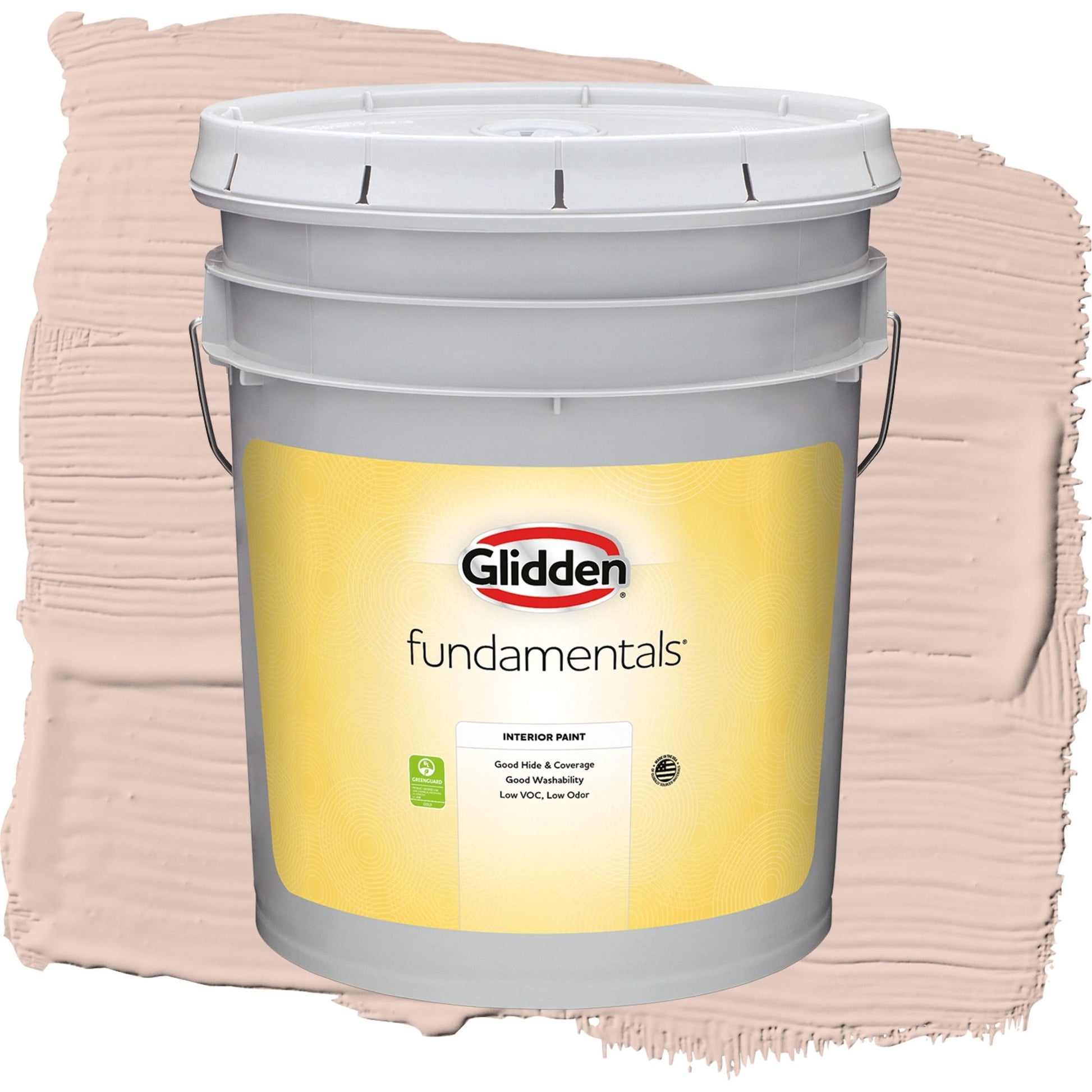 Glidden Fundamentals Sultan Sand / Orange, Flat Interior Paint, 5 Gallon