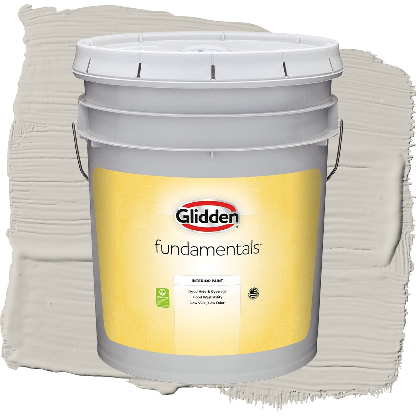 Glidden Fundamentals Swirling Smoke / Beige, Flat Interior Paint, 5 Gallon
