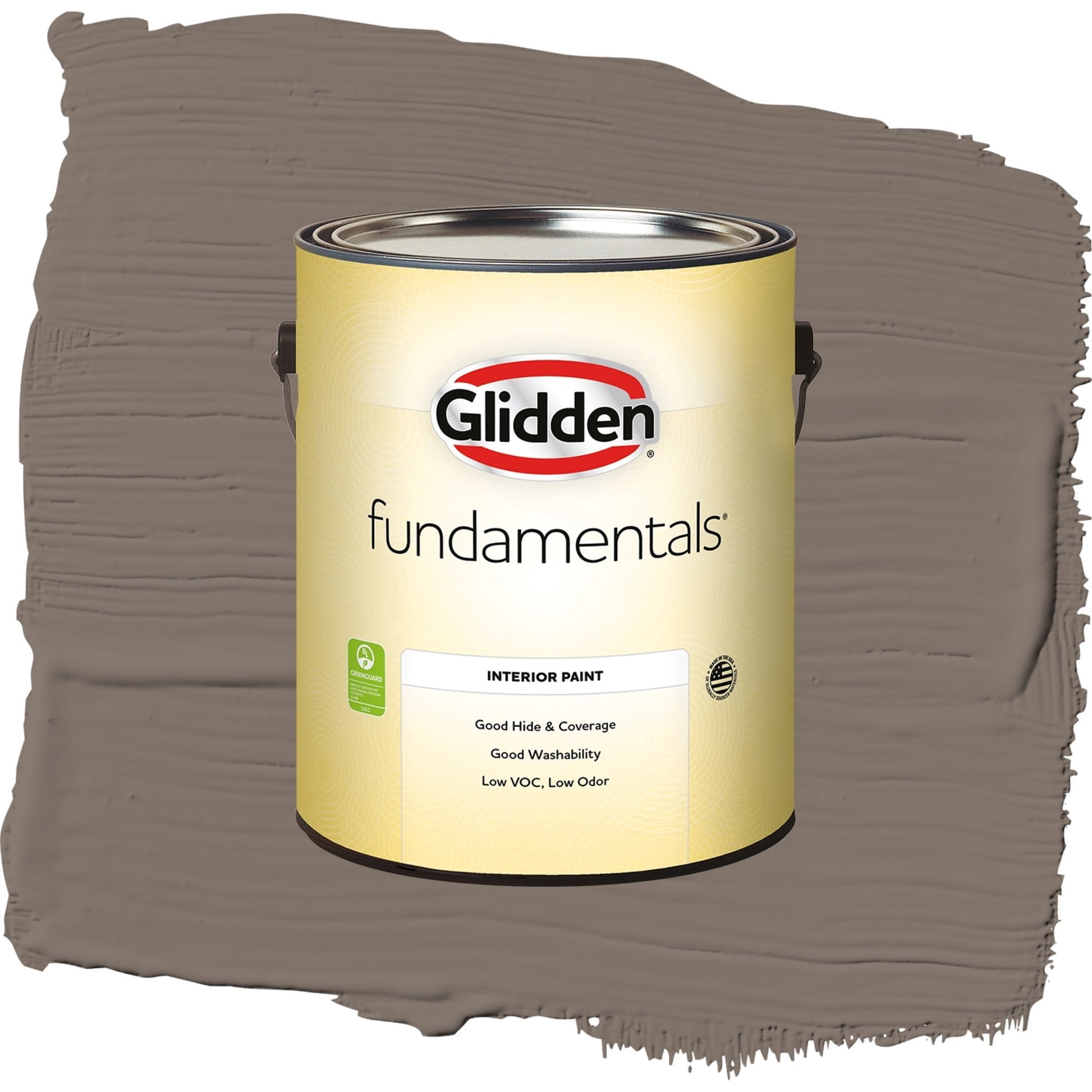 Glidden Fundamentals Tattle Tail / Brown, Eggshell Interior Paint, 1 Gallon