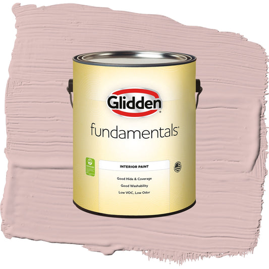 Glidden Fundamentals Tea Time / Pink, Eggshell Interior Paint, 1 Gallon