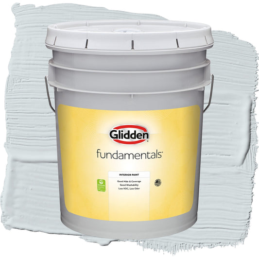 Glidden Fundamentals Tinsel / Gray, Flat Interior Paint, 5 Gallon