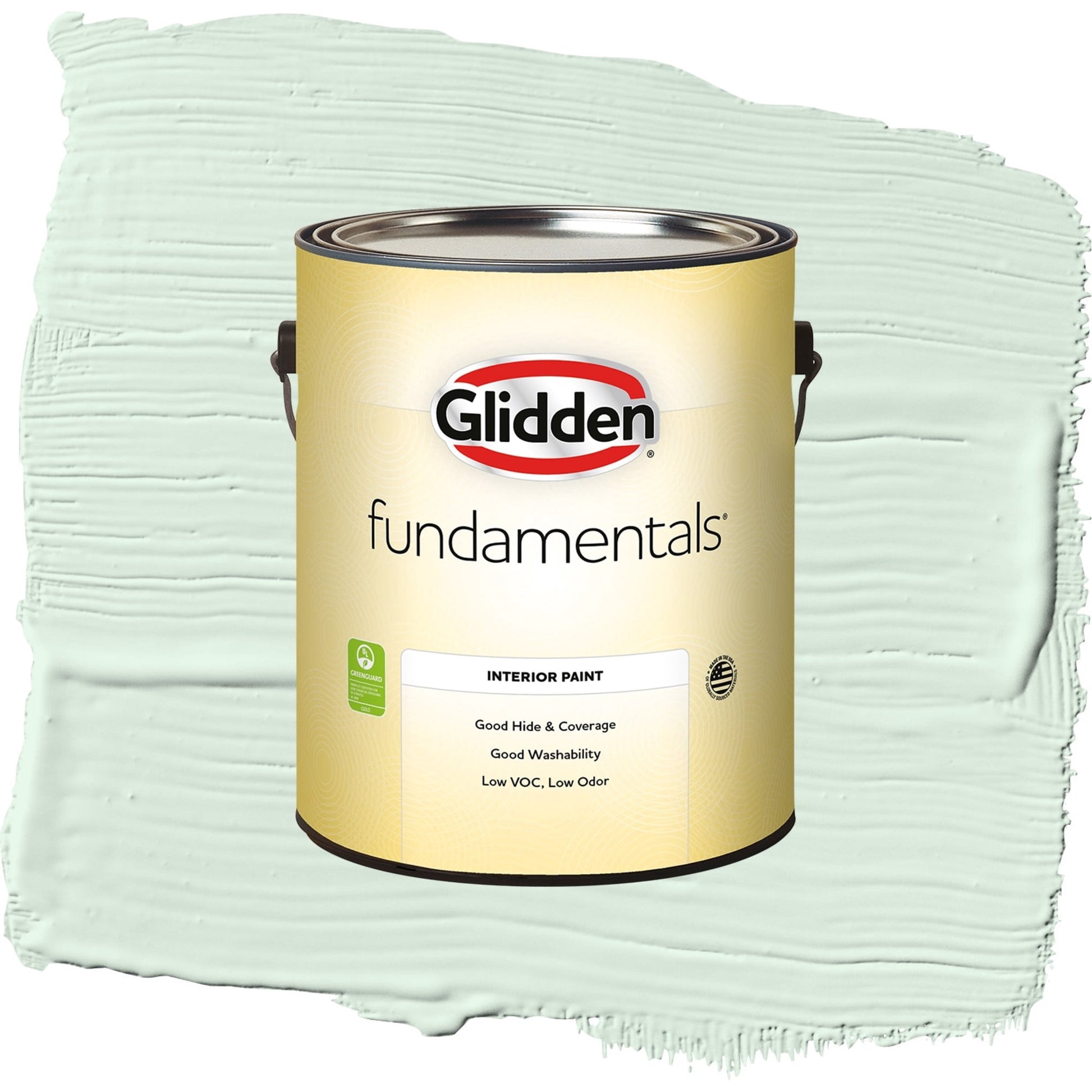 Glidden Fundamentals Tint of Green / Green, Eggshell Interior Paint, 1 Gallon