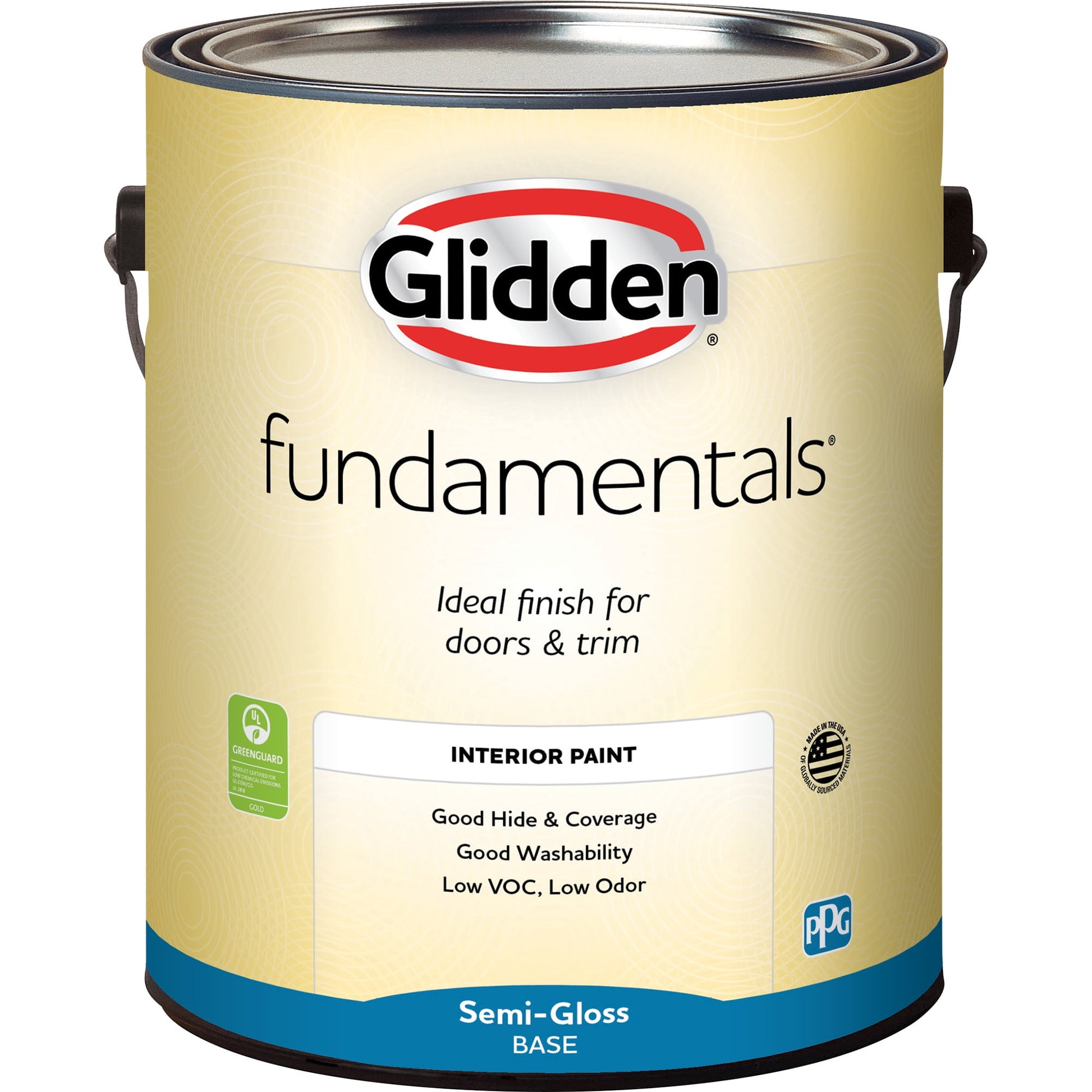 Glidden Fundamentals Tintable Base, Semi-Gloss Interior Paint, 1 Gallon