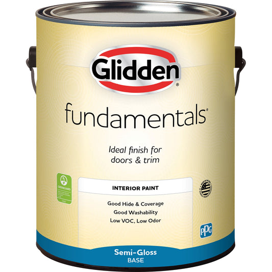 Glidden Fundamentals Tintable Base, Semi-Gloss Interior Paint, 1 Gallon