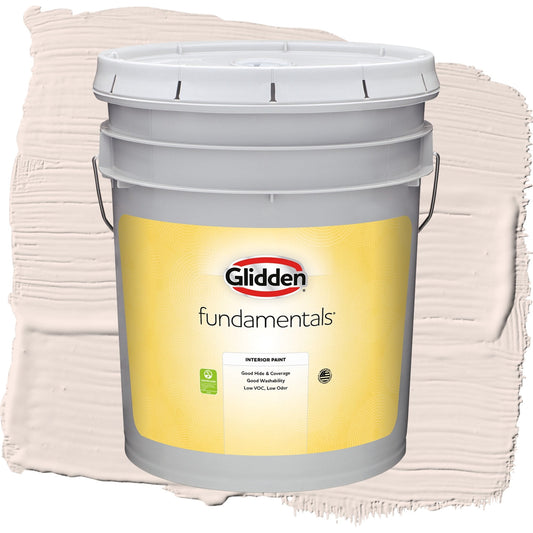 Glidden Fundamentals Touchable / Tan, Flat Interior Paint, 5 Gallon