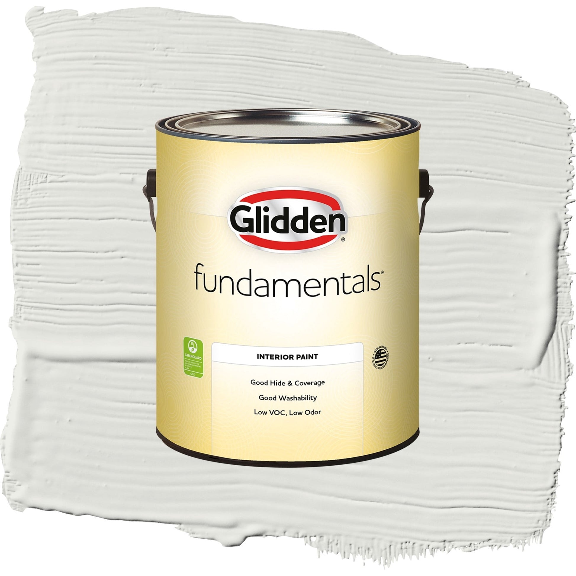 Glidden Fundamentals Tundra Frost / Grey, Semi-Gloss Interior Paint, 1 Gallon