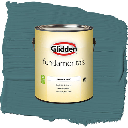 Glidden Fundamentals Vining Ivy / Green, Semi-Gloss Interior Paint, 1 Gallon