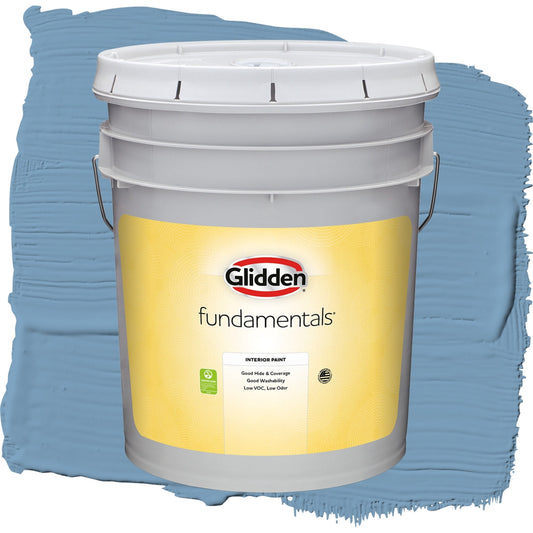 Glidden Fundamentals Walden Pond / Blue, Flat Interior Paint, 5 Gallon