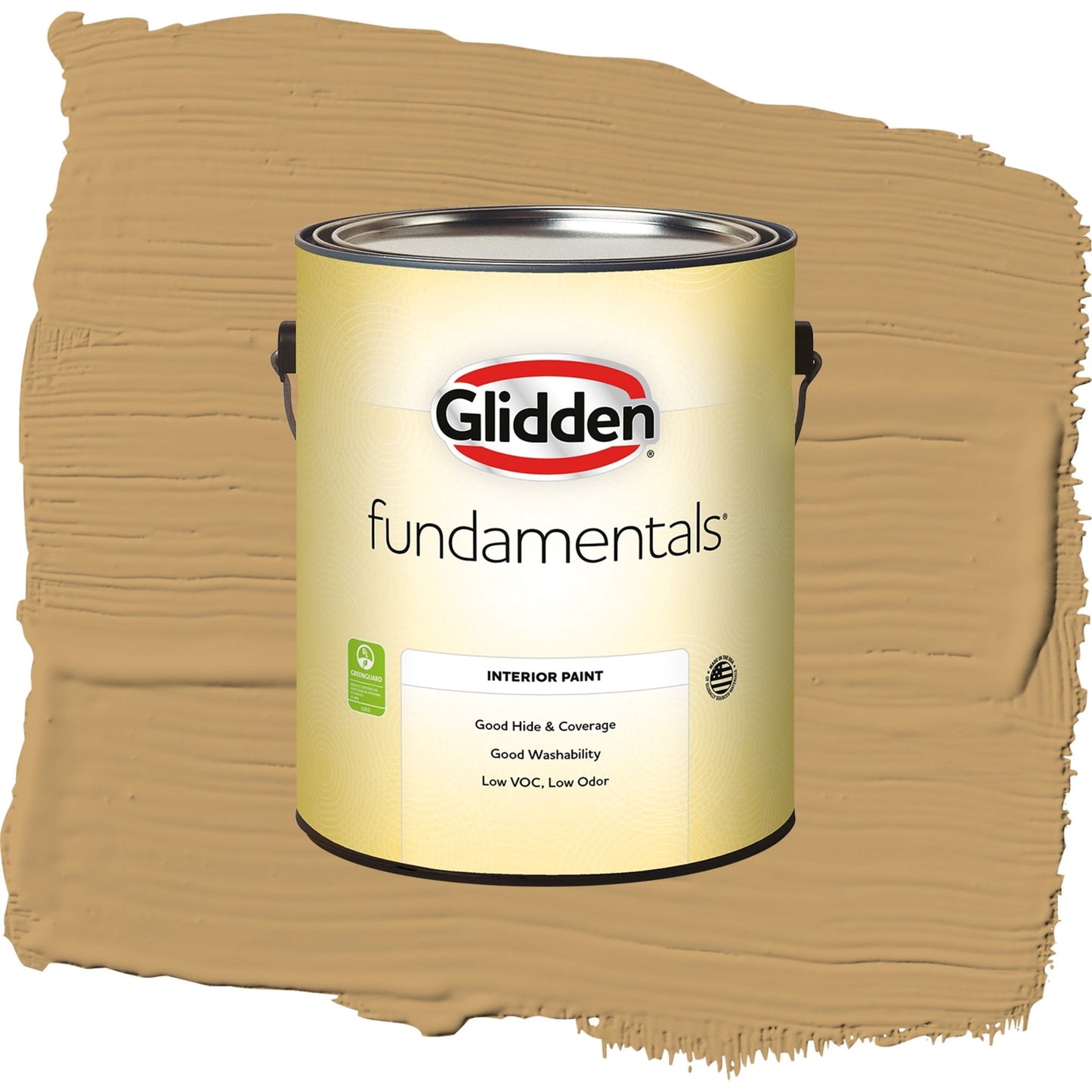 Glidden Fundamentals Welcome Home / Yellow, Eggshell Interior Paint, 1 Gallon