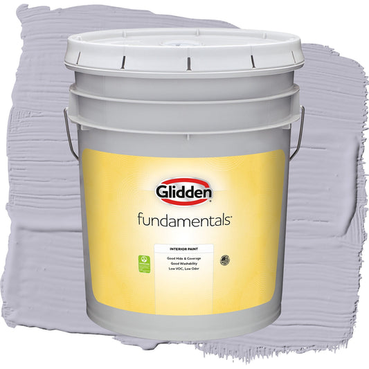 Glidden Fundamentals Silverberry / Purple, Flat Interior Paint, 5 Gallon