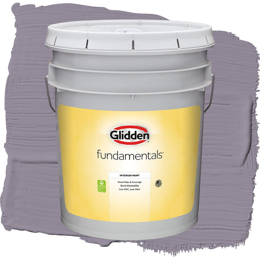 Glidden Fundamentals Tin Lizzie / Purple, Flat Interior Paint, 5 Gallon