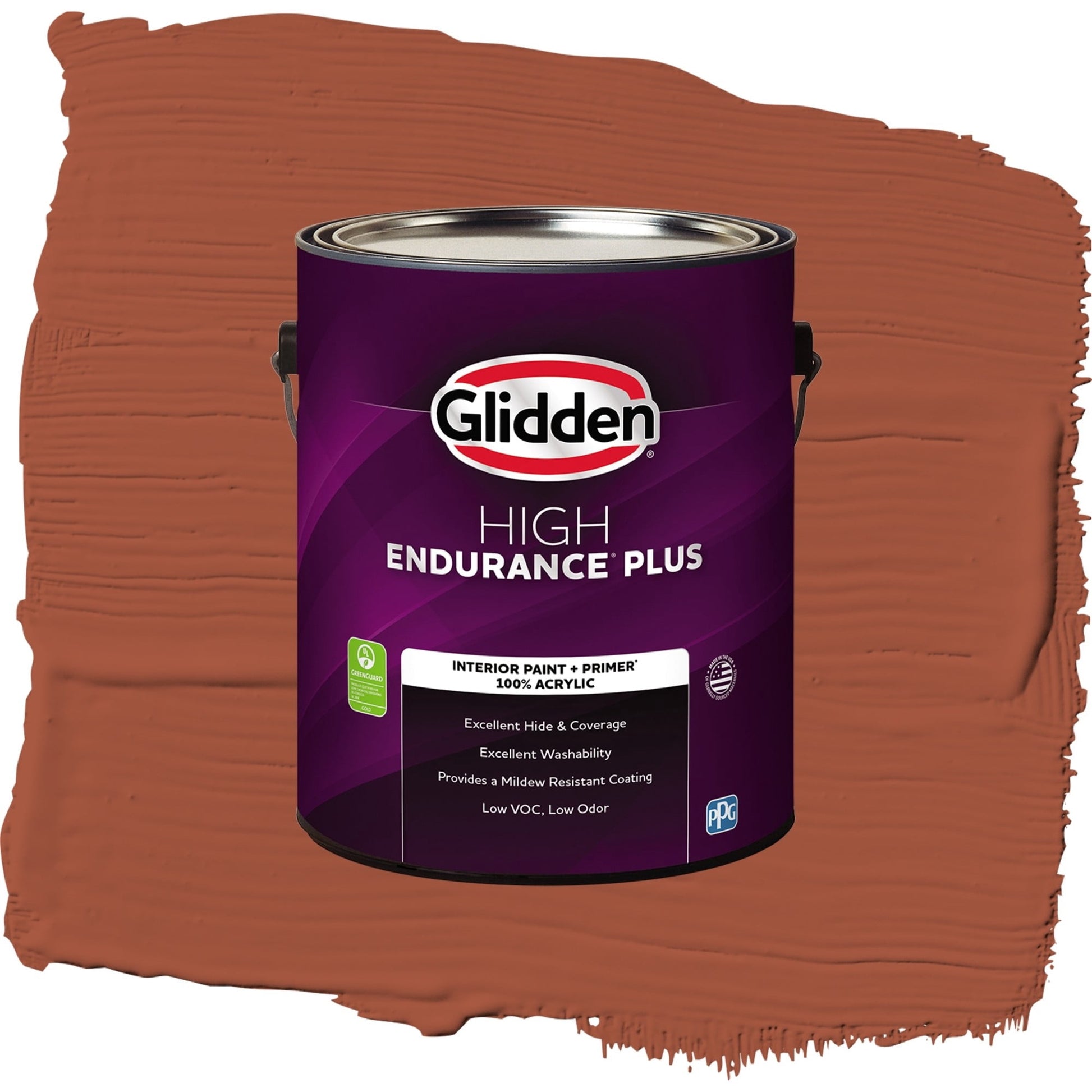 Glidden HEP Ancient Copper / Orange, Semi-Gloss Interior Paint with Primer, 1 Gallon