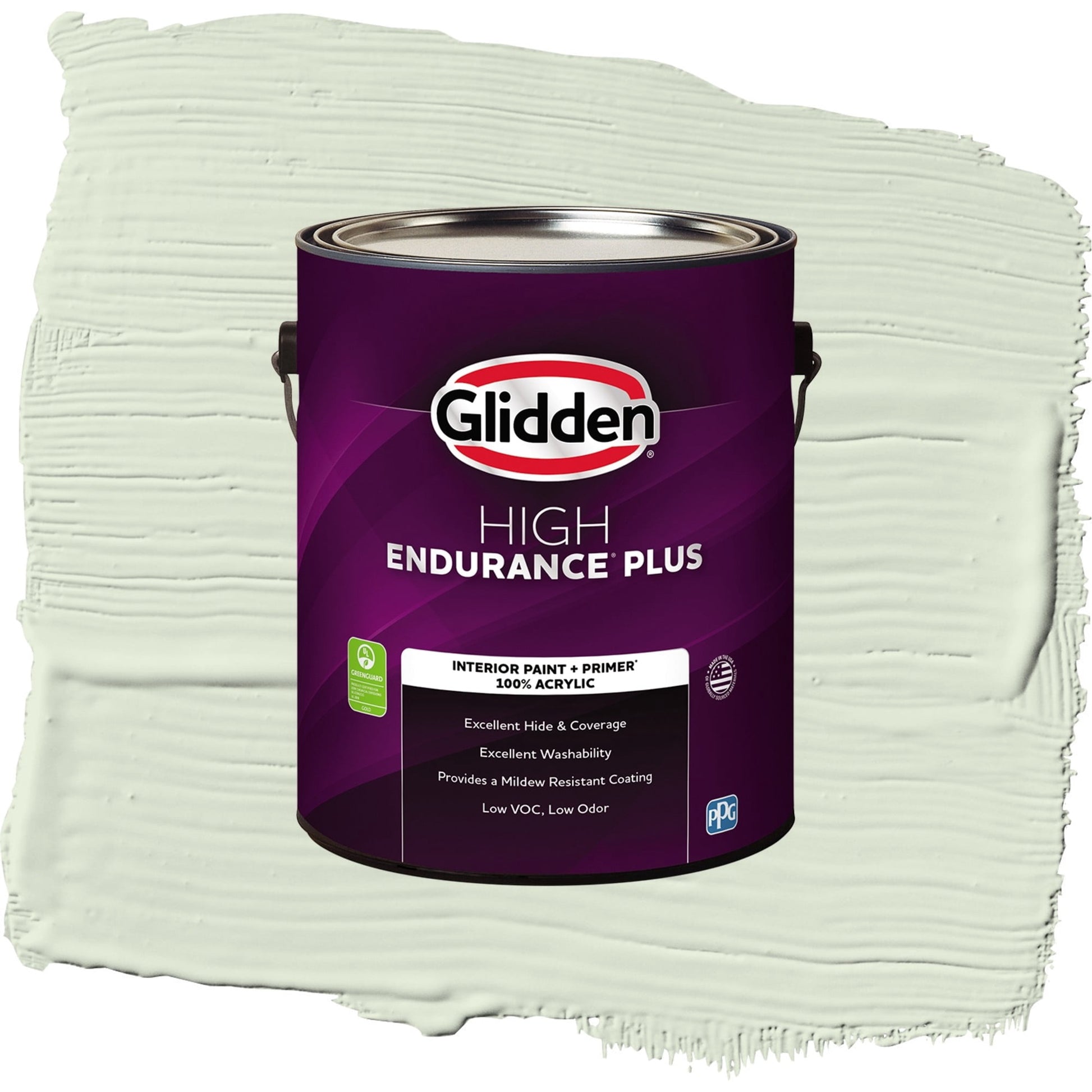 Glidden HEP Lime Spritz / Green, Semi-Gloss Interior Paint with Primer, 1 Gallon