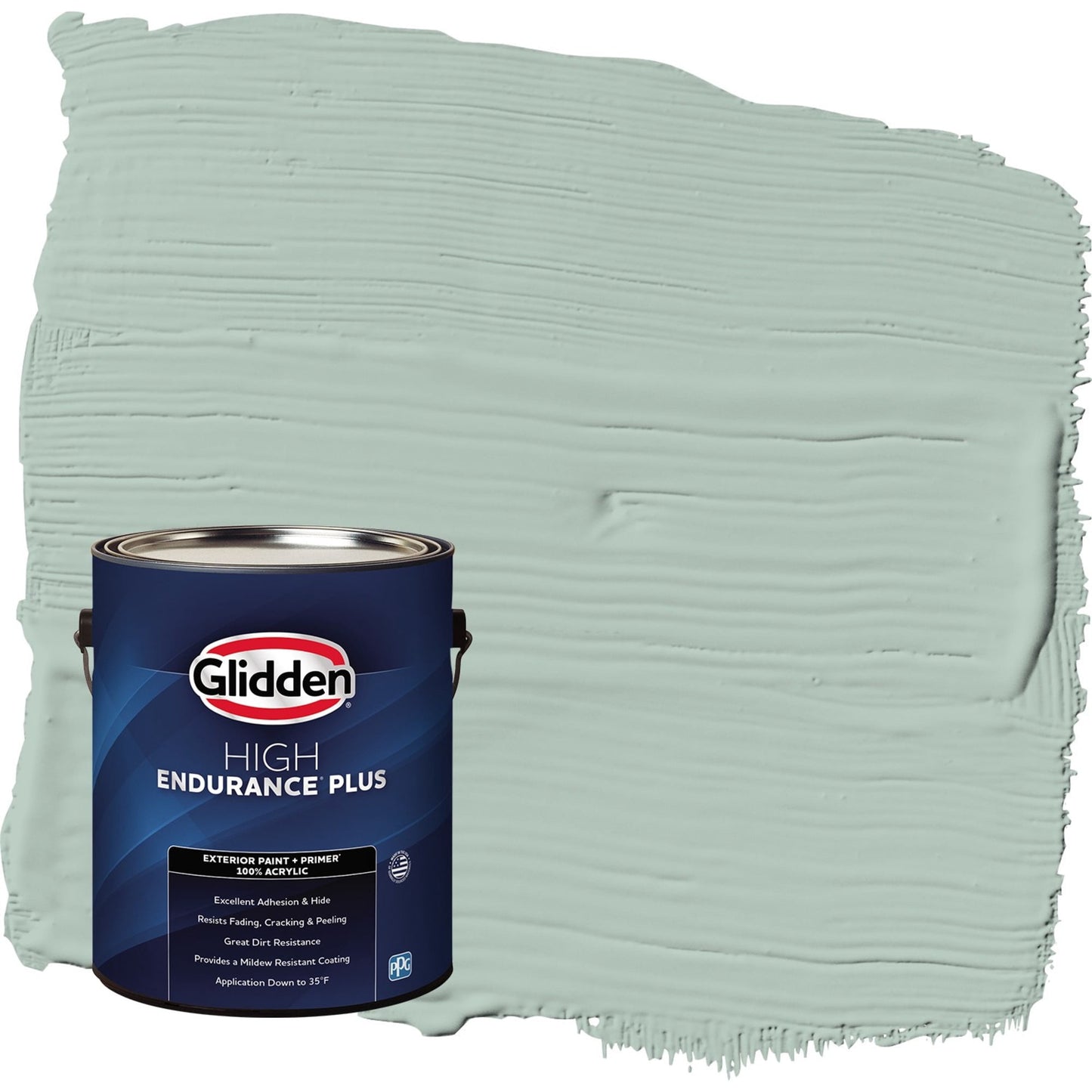 Glidden HEP Aquamarine Dream / Blue Semi-Gloss Exterior Paint with Primer, 1 Gallon