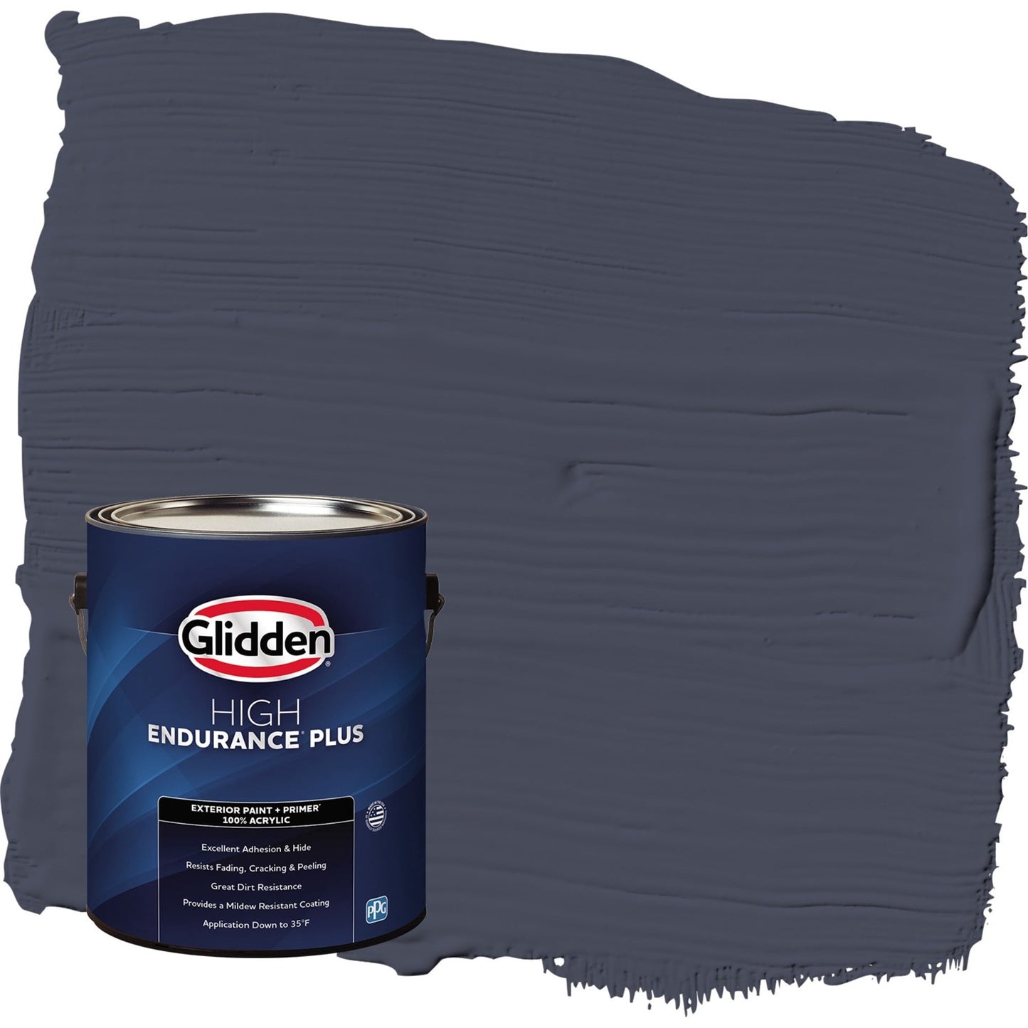 Glidden HEP Black Flame / Purple Semi-Gloss Exterior Paint with Primer, 1 Gallon