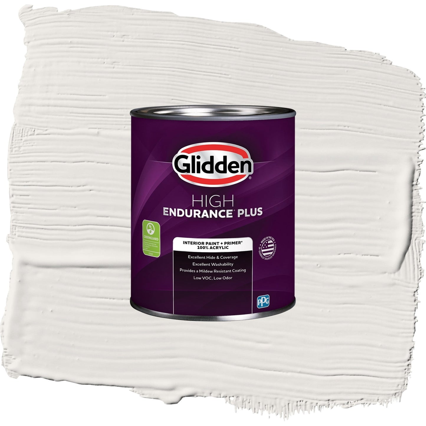 Glidden HEP Arctic Cotton / White Semi-Gloss Interior Paint with Primer, 1 Quart