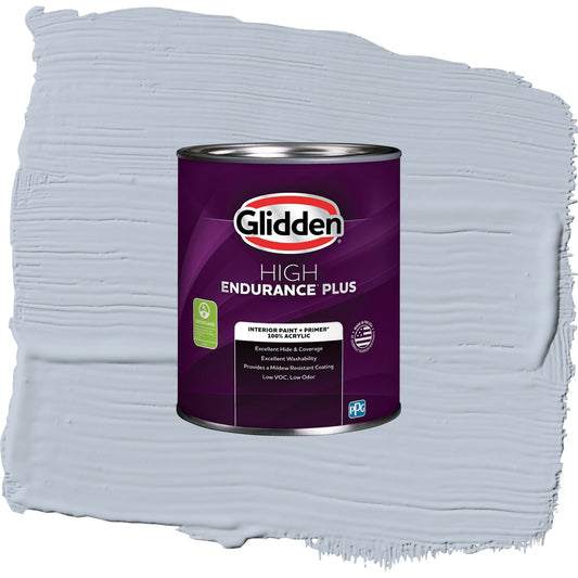 Glidden HEP Blue Dolphin / Blue, Semi-Gloss Interior Paint with Primer, 1 Quart