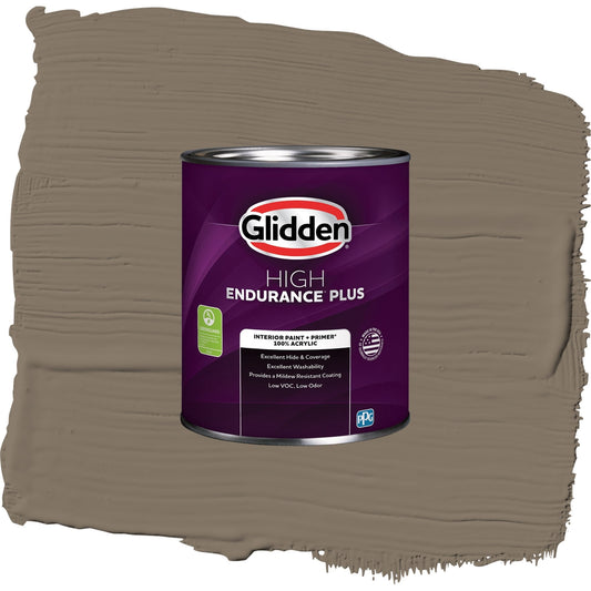 Glidden HEP Clam Shell / Beige, Semi-Gloss Interior Paint with Primer, 1 Quart