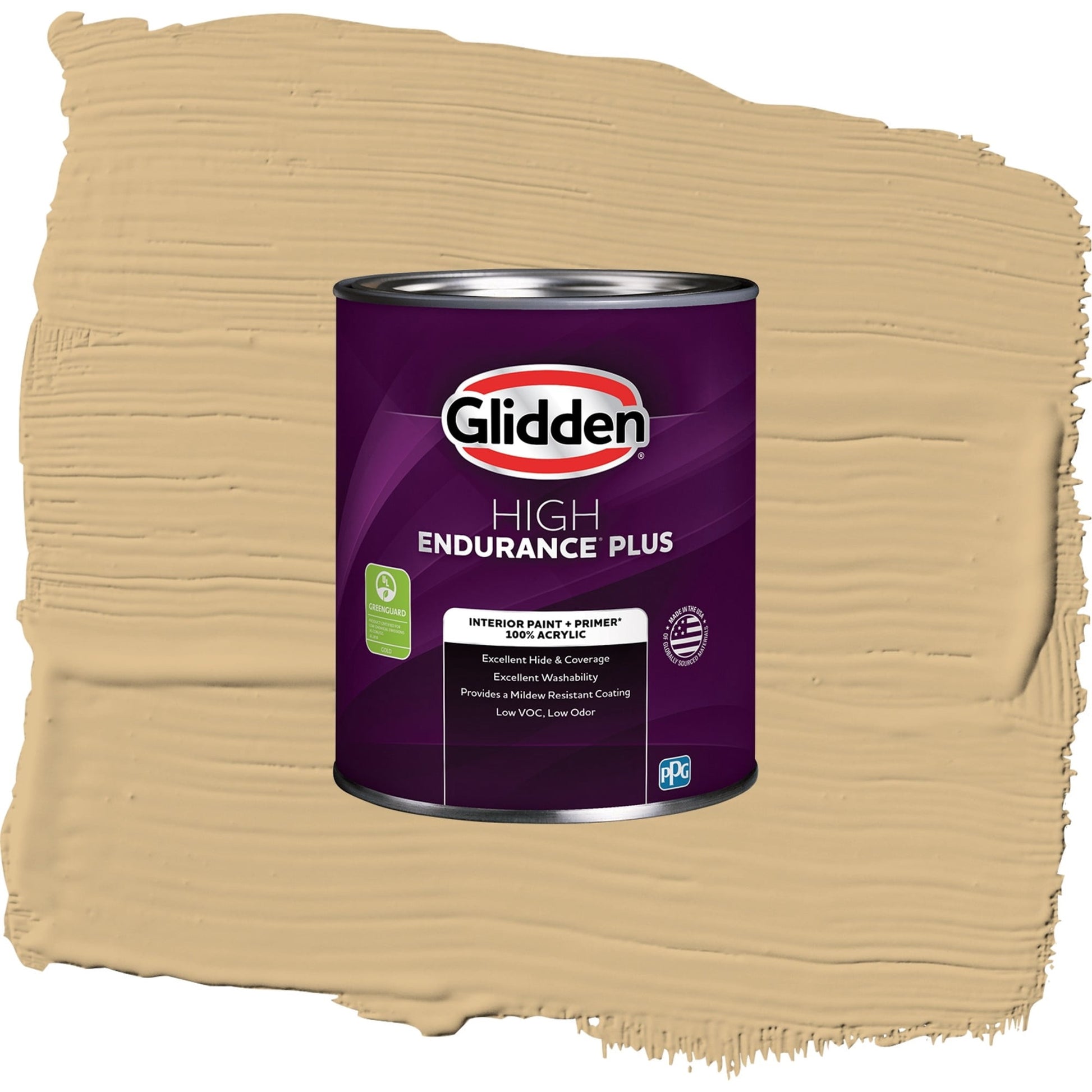 Glidden HEP Craftsman Gold / Yellow, Semi-Gloss Interior Paint with Primer, 1 Quart
