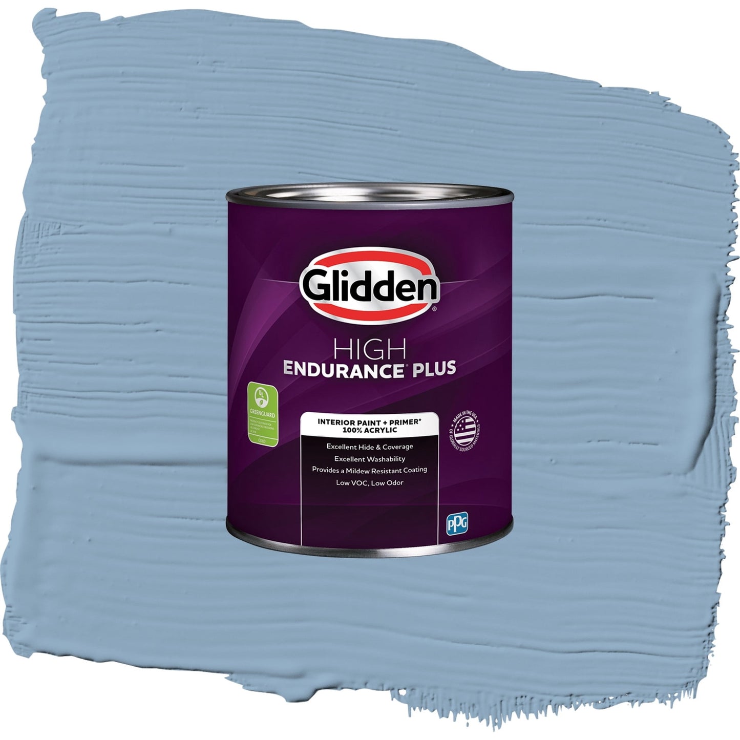 Glidden HEP Kaleidoscope / Blue, Semi-Gloss Interior Paint with Primer, 1 Quart