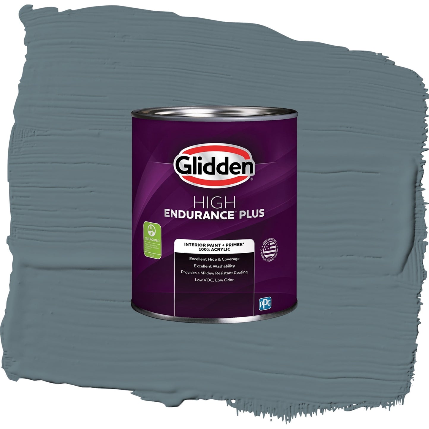 Glidden HEP Night Rendezvous / Blue, Semi-Gloss Interior Paint with Primer, 1 Quart