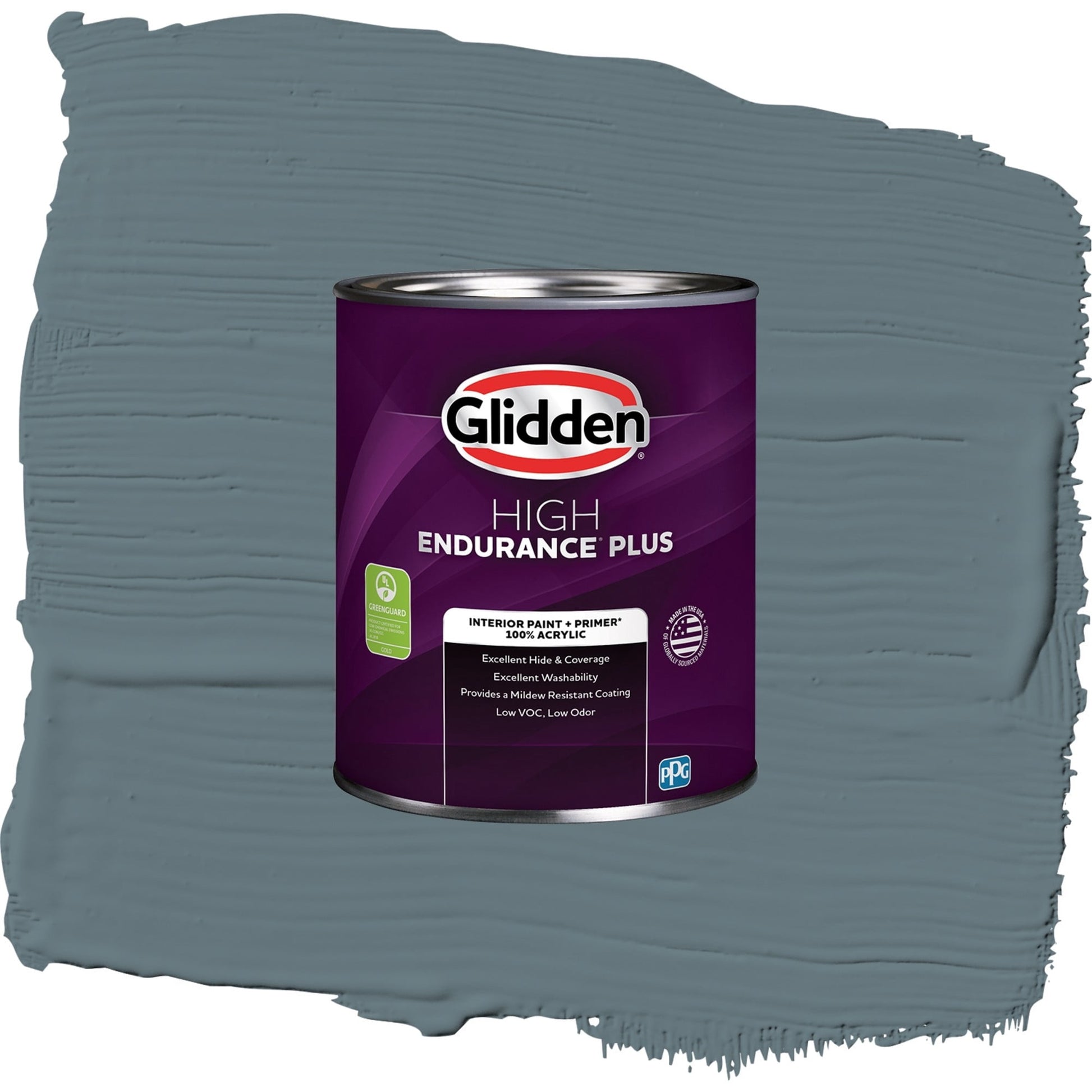 Glidden HEP Night Rendezvous / Blue, Semi-Gloss Interior Paint with Primer, 1 Quart