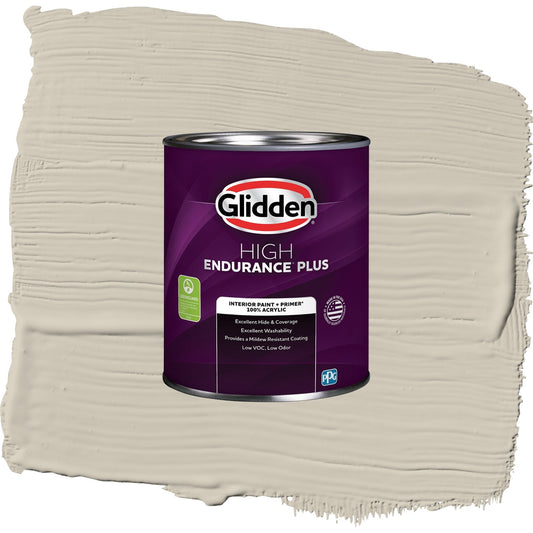Glidden HEP Ostrich Feather / Beige, Semi-Gloss Interior Paint with Primer, 1 Quart