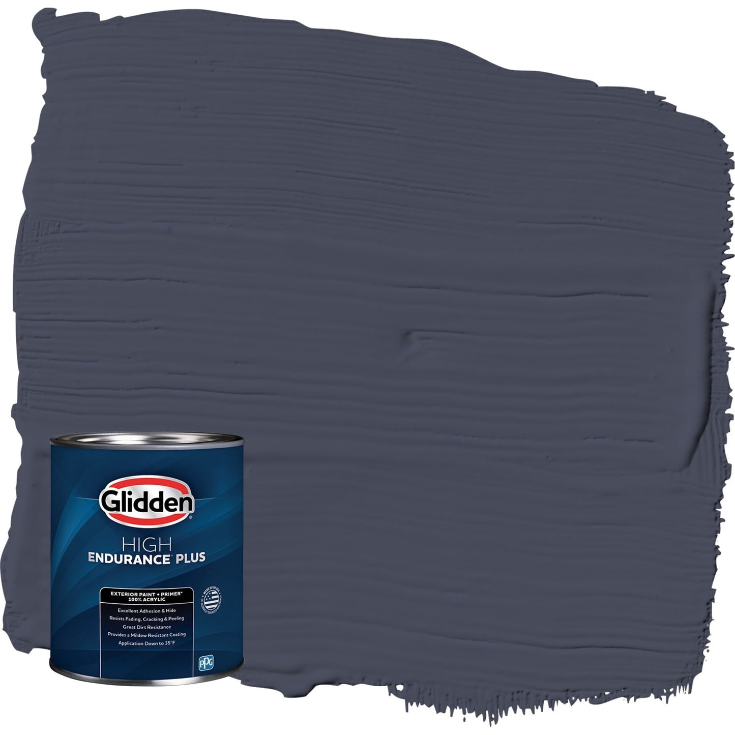 Glidden HEP Black Flame / Purple Semi-Gloss Exterior Paint with Primer, 1 Quart