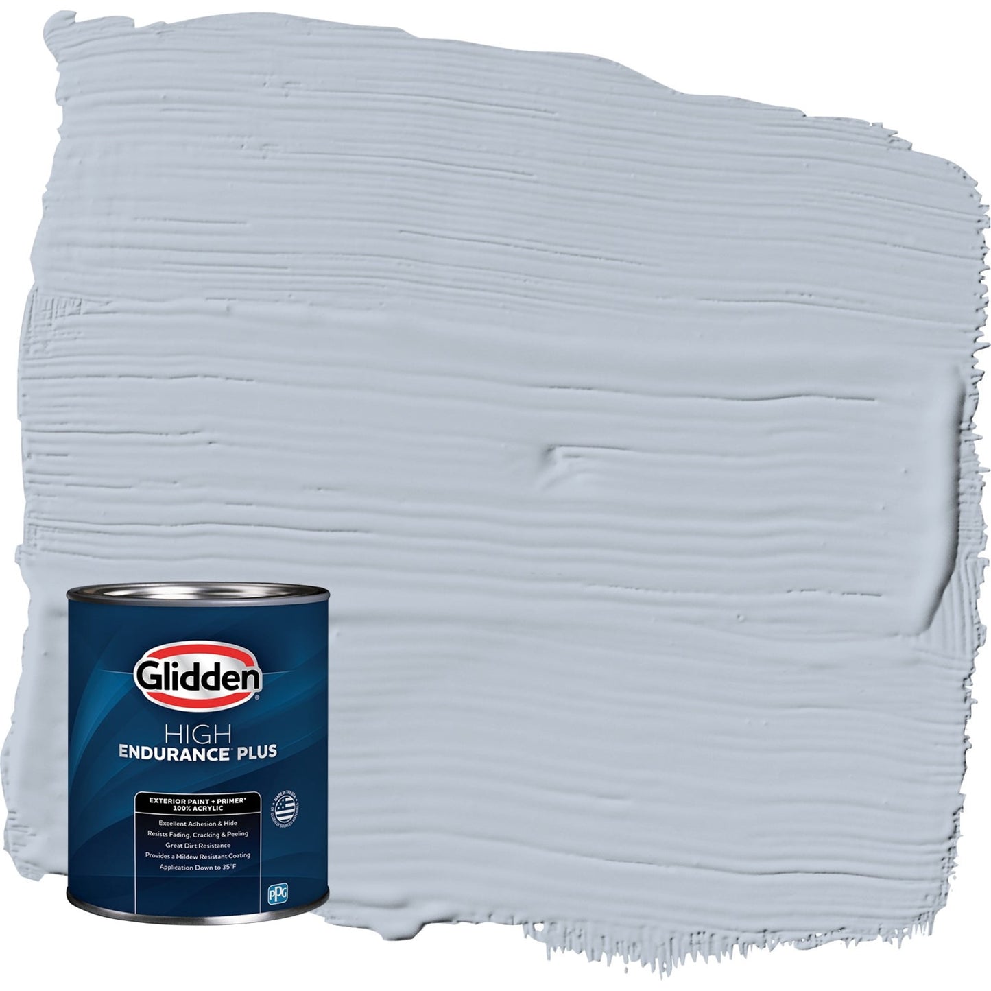 Glidden HEP Blue Dolphin / Blue Semi-Gloss Exterior Paint with Primer, 1 Quart