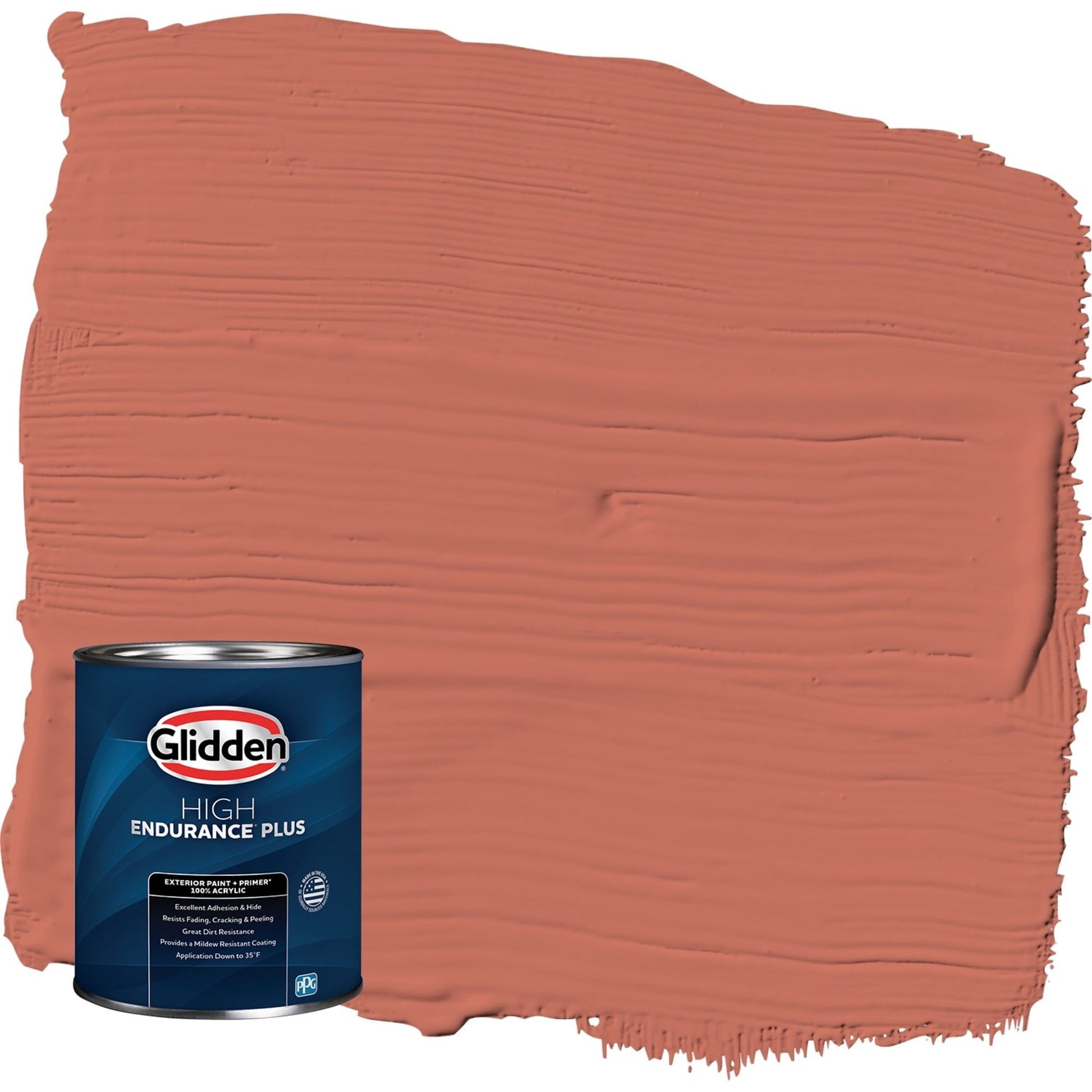 Glidden HEP Cajun Spice / Orange Semi-Gloss Exterior Paint with Primer, 1 Quart
