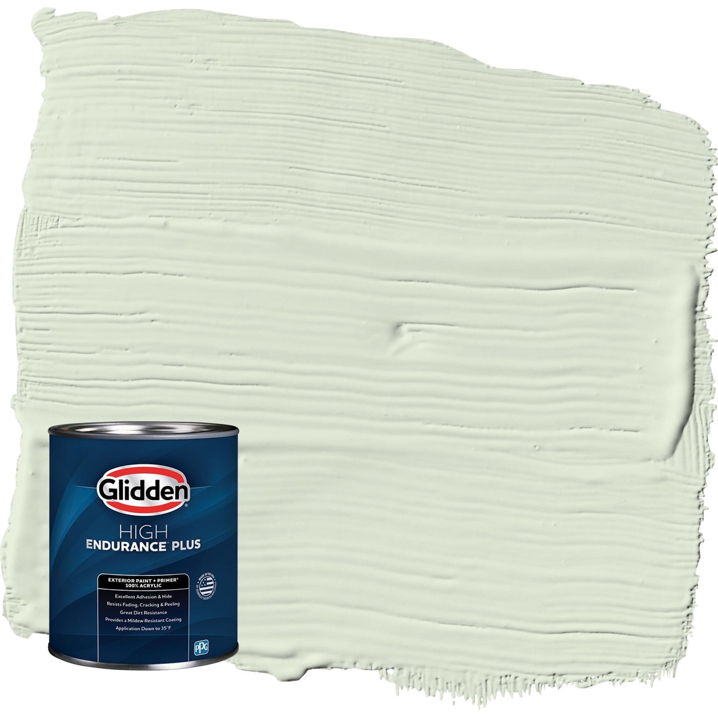 Glidden HEP Lime Spritz / Green Semi-Gloss Exterior Paint with Primer, 1 Quart