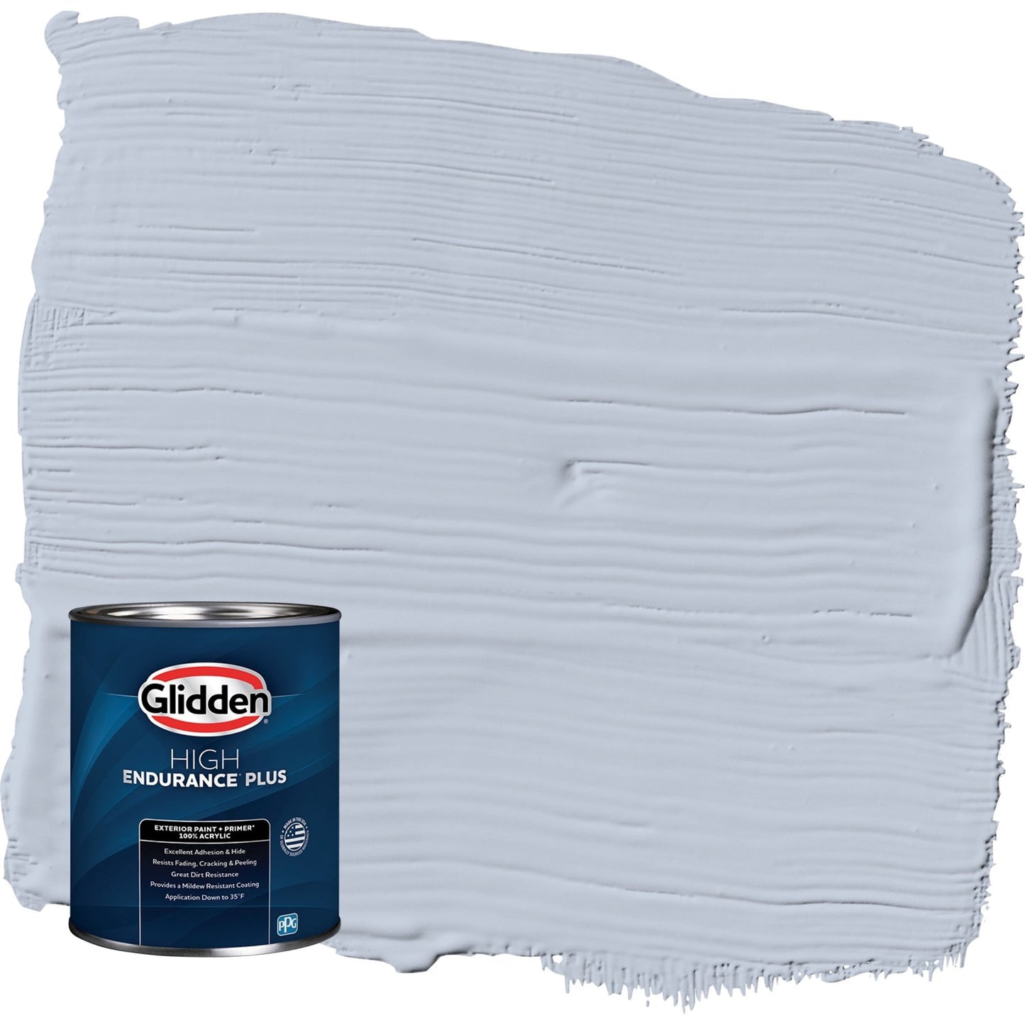 Glidden HEP Northern Exposure / Blue Semi-Gloss Exterior Paint with Primer, 1 Quart