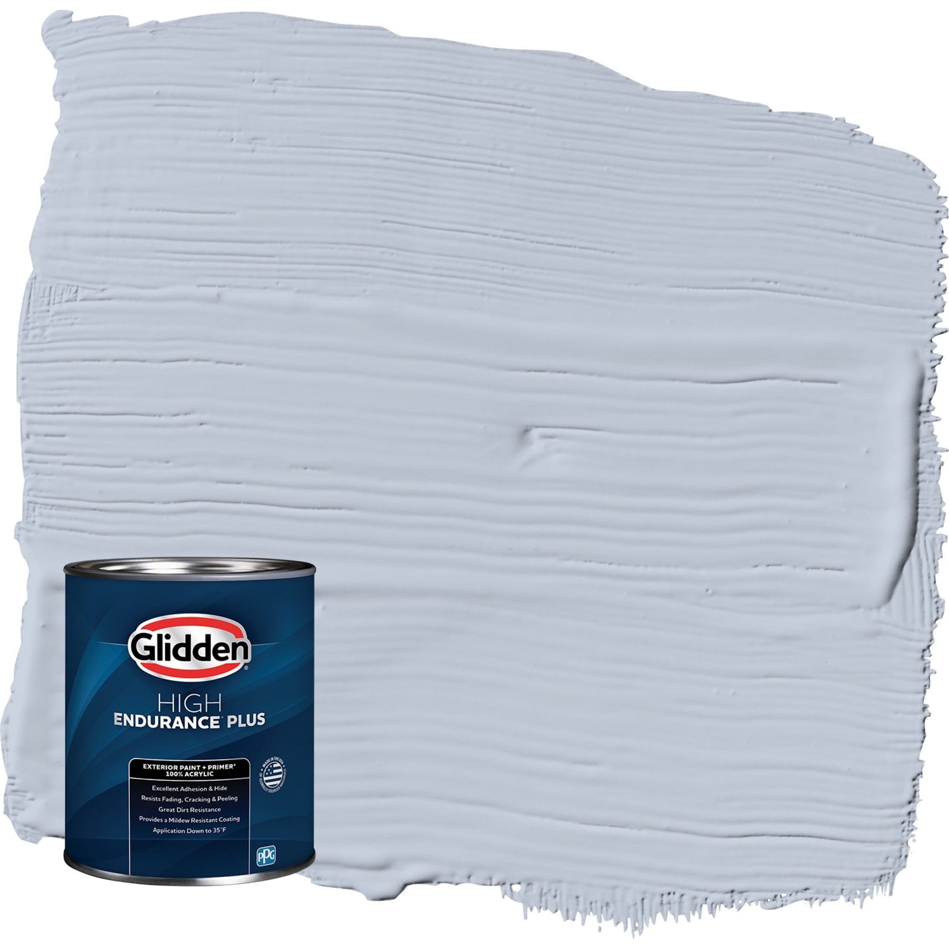 Glidden HEP Northern Exposure / Blue Semi-Gloss Exterior Paint with Primer, 1 Quart