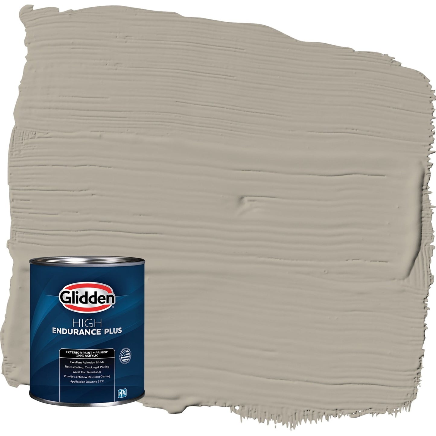 Glidden HEP Sharkskin / Gray Semi-Gloss Exterior Paint with Primer, 1 Quart