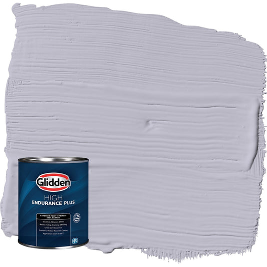 Glidden HEP Silverberry / Purple Semi-Gloss Exterior Paint with Primer, 1 Quart