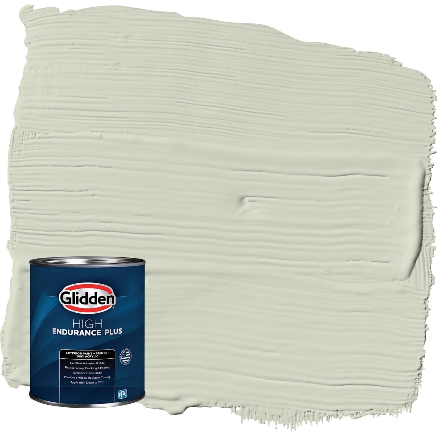 Glidden HEP White Sage / Green Semi-Gloss Exterior Paint with Primer, 1 Quart