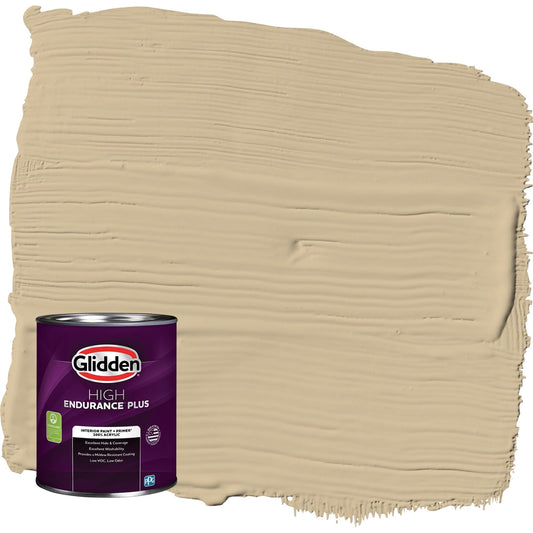 Glidden HEP Spiced Vinegar / Beige, Semi-Gloss Interior Paint with Primer, 1 Quart