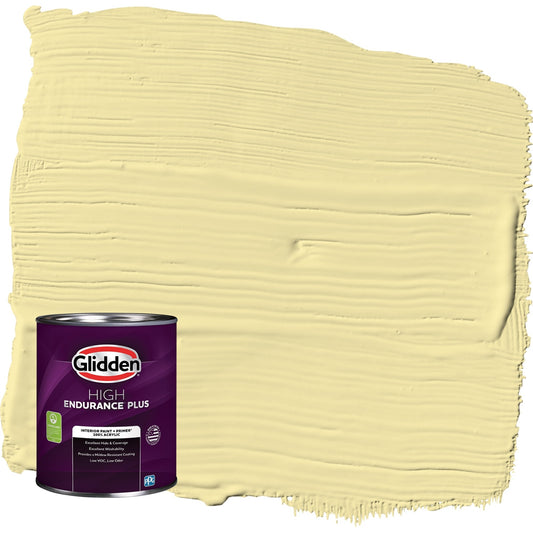Glidden HEP Turning Oakleaf / Yellow, Semi-Gloss Interior Paint with Primer, 1 Quart