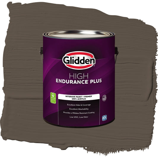 Glidden HEP Cabin Fever / Brown, Eggshell Interior Paint with Primer, 1 Gallon