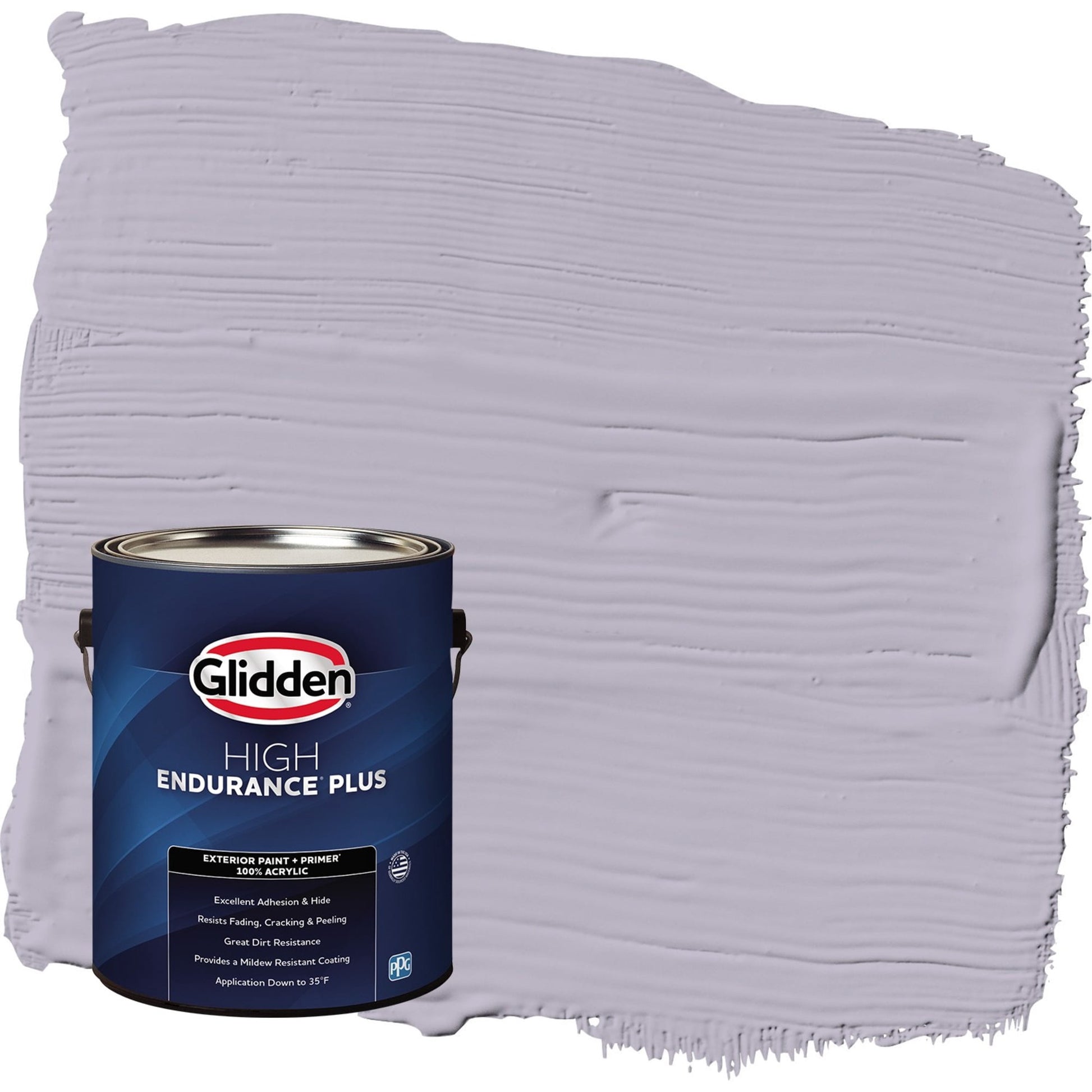 Glidden HEP Cloudberry / Purple Flat Exterior Paint with Primer, 1 Gallon