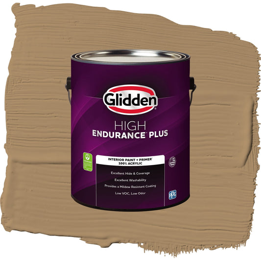 Glidden HEP Coffee With Cream Interior Paint + Primer Semi Gloss , 1 Gallon