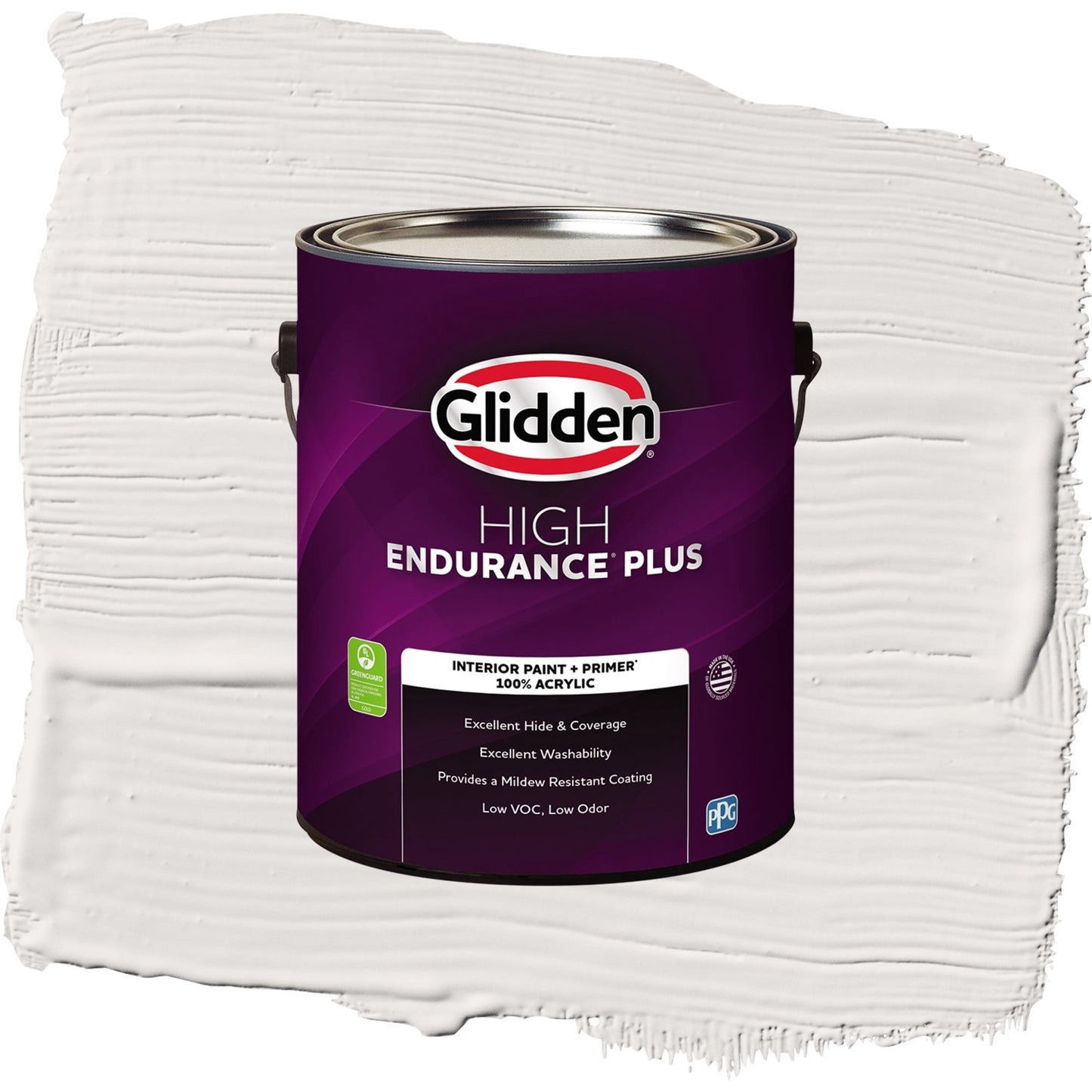 Glidden HEP Dusky Dawn / Grey, Eggshell Interior Paint with Primer, 1 Gallon