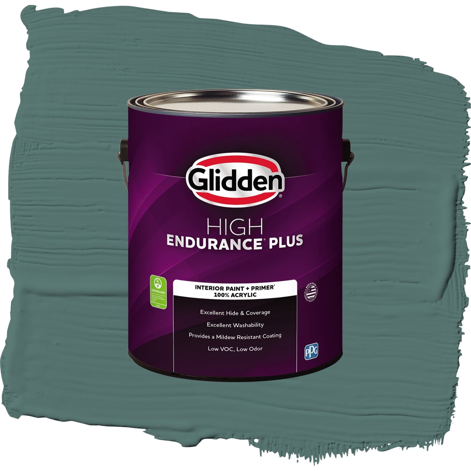 Glidden HEP Evening Emerald Interior Paint + Primer Eggshell , 1 Gallon