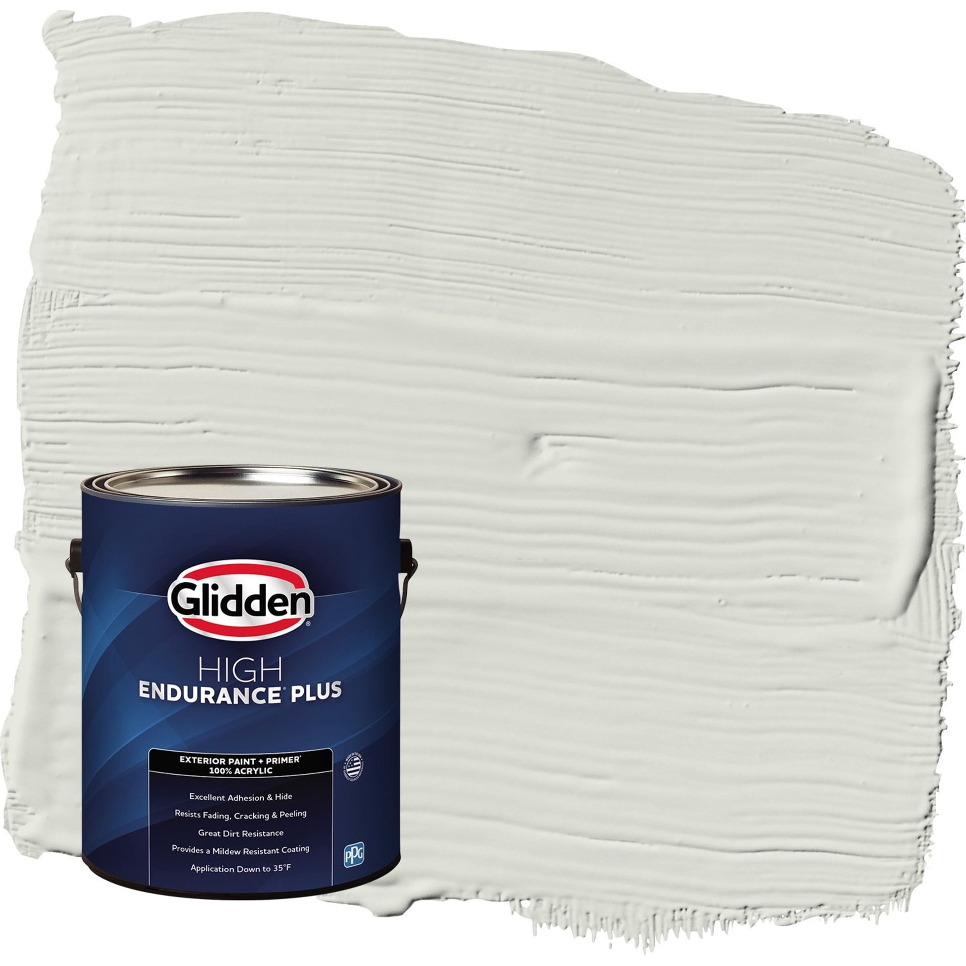 Glidden HEP Anonymous / Green Semi-Gloss Exterior Paint with Primer, 1 Gallon