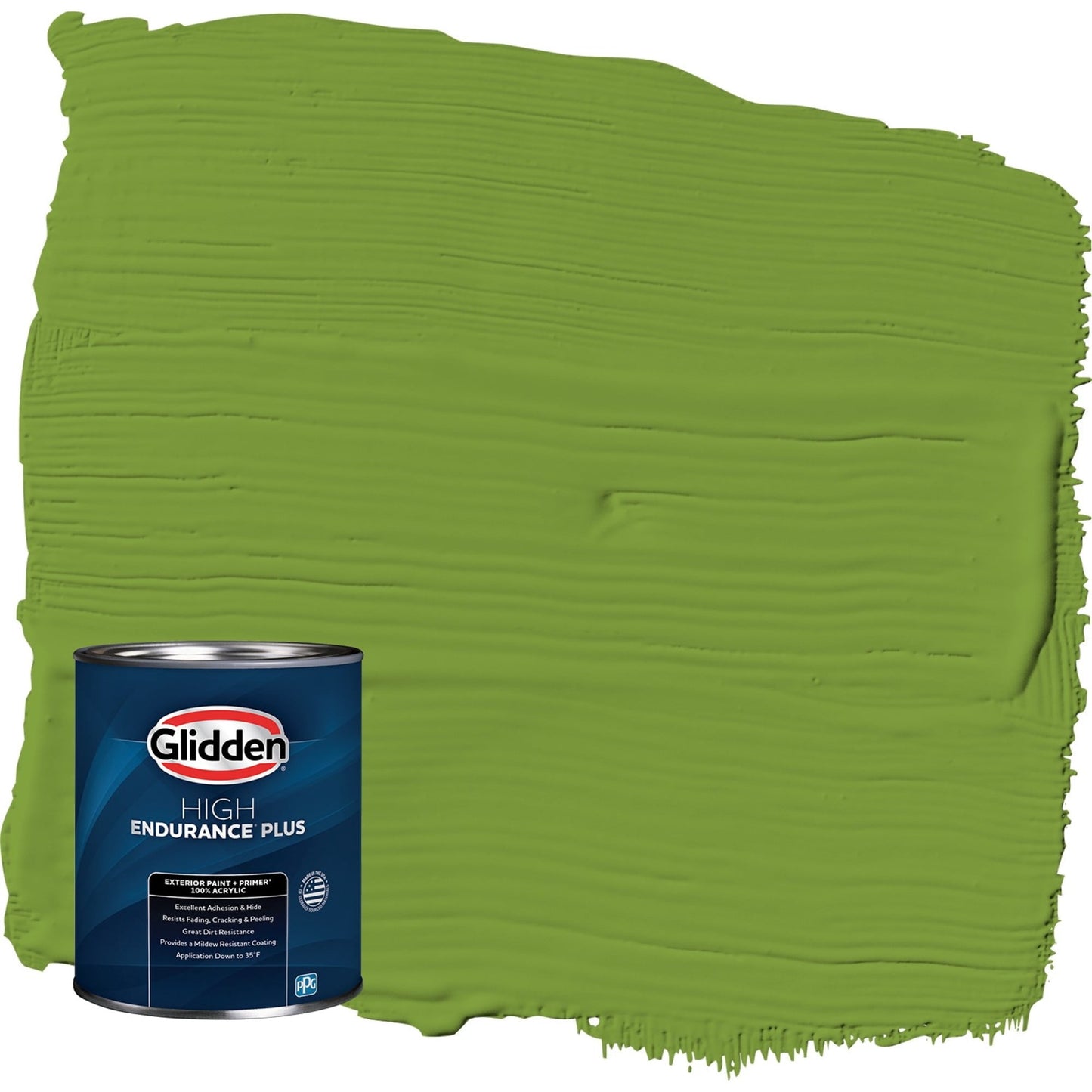 Glidden HEP Antique Moss / Green Satin Exterior Paint with Primer, 1 Quart
