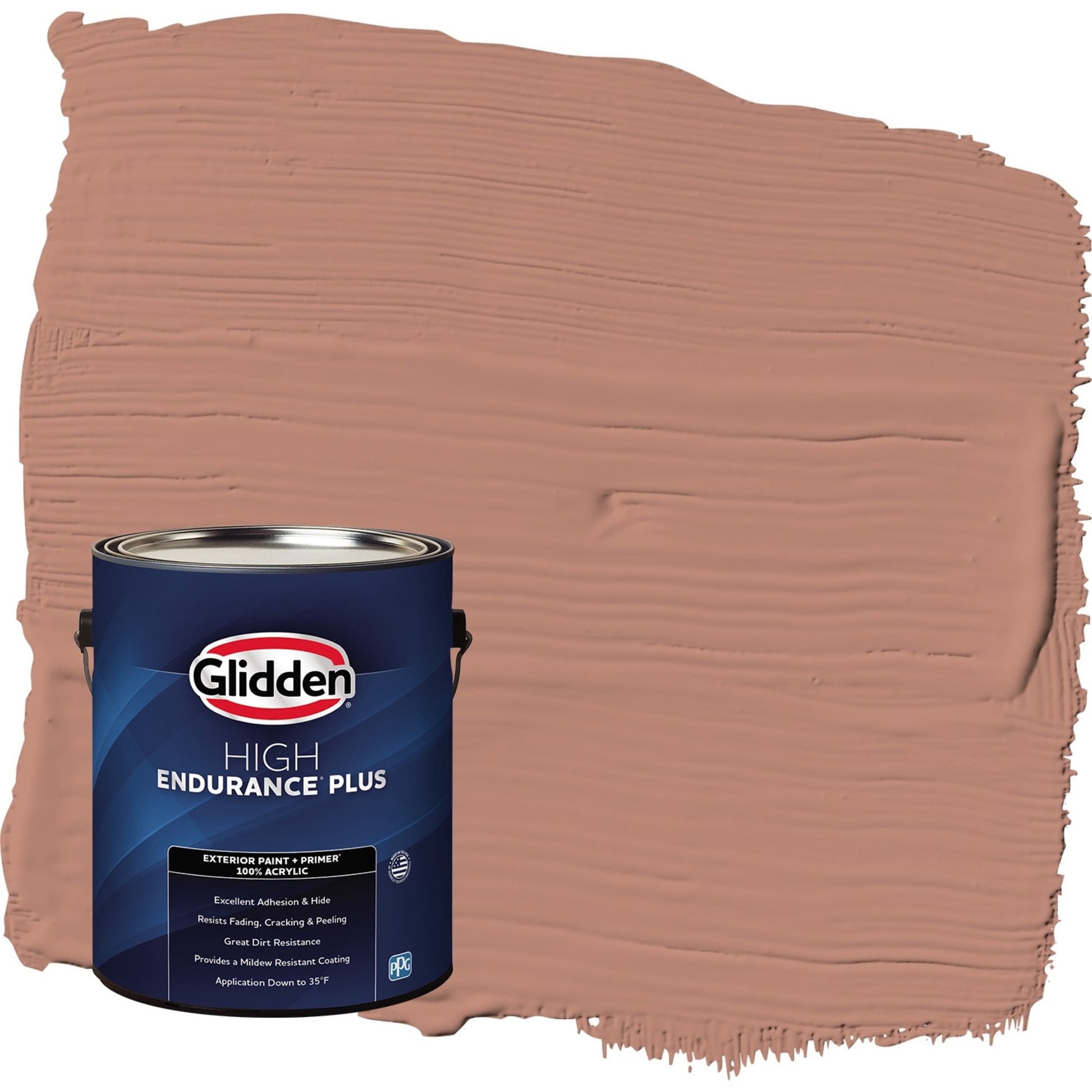 Glidden HEP Big Cypress / Orange Semi-Gloss Exterior Paint with Primer, 1 Gallon