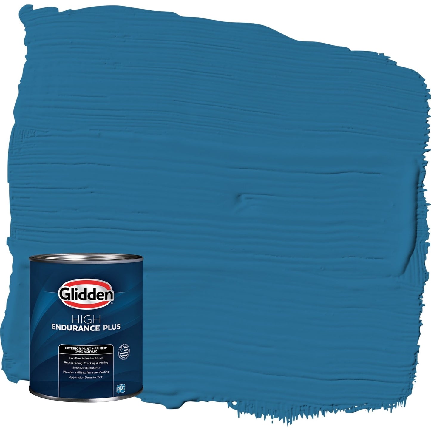 Glidden HEP Blue Oasis / Blue Semi-Gloss Exterior Paint with Primer, 1 Quart