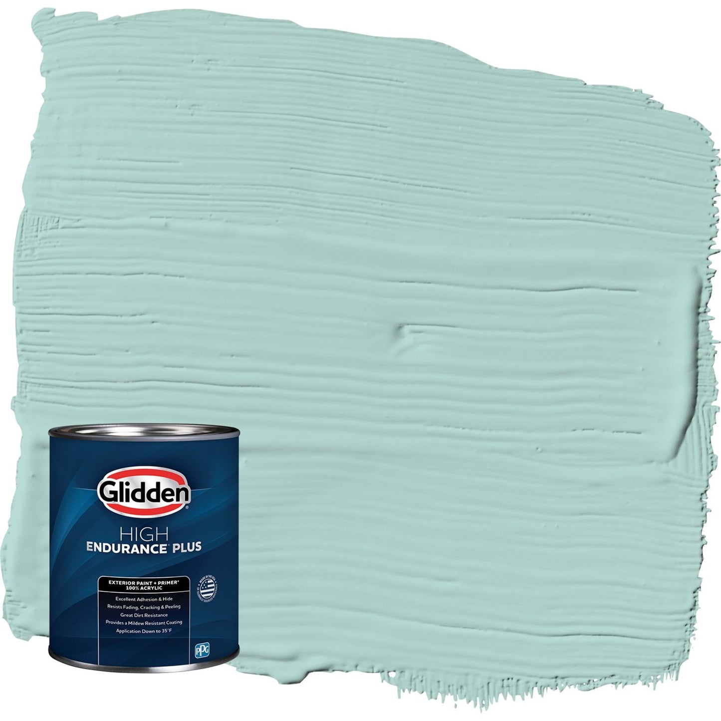 Glidden HEP Cassiopeia / Green Semi-Gloss Exterior Paint with Primer, 1 Quart