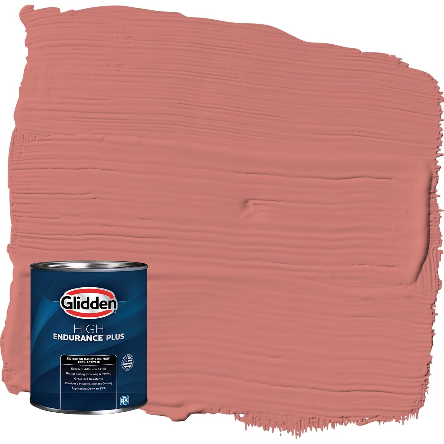 Glidden HEP Chili Pepper / Red Satin Exterior Paint with Primer, 1 Quart